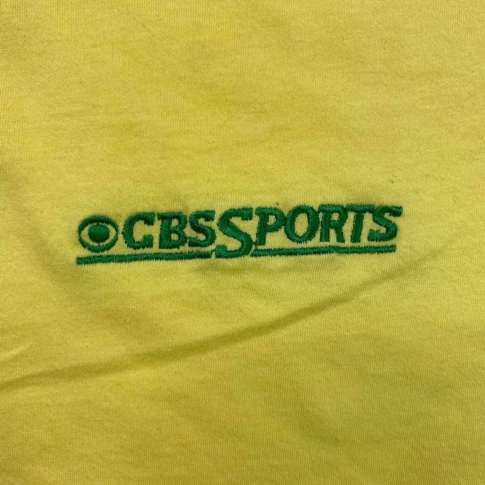 Vintage 90s CBS Sports polo collar shirt‎